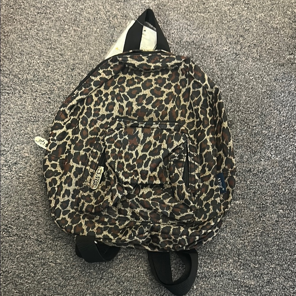 Leopard Print Backpack